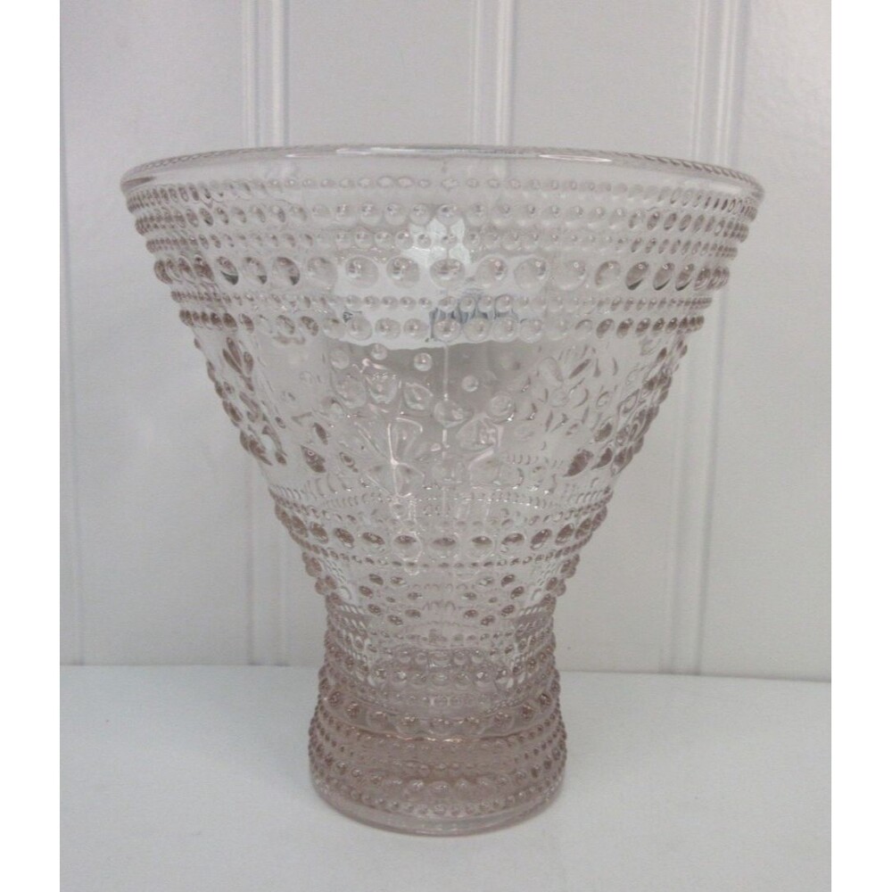 Pioneer Woman Channing Pink Glass Embossed Cocktail Drinkware 9.5 oz
